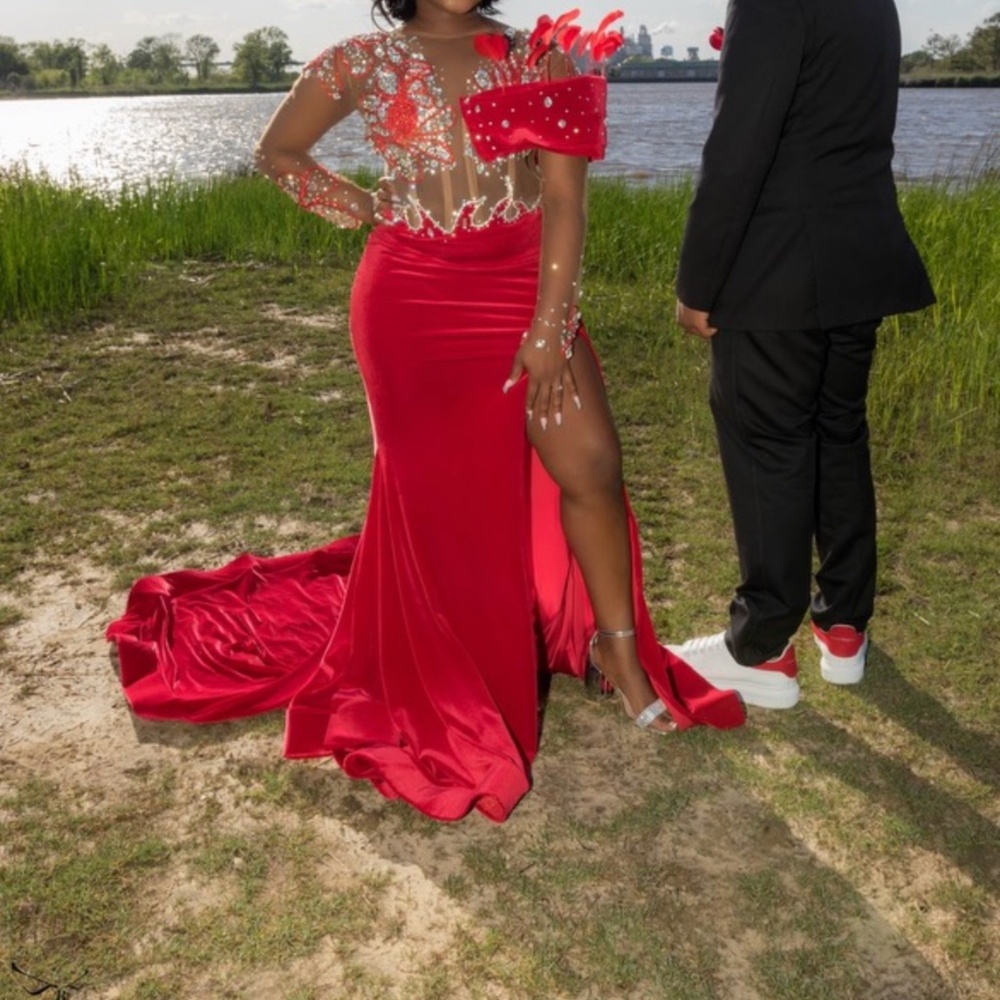 Red prom dress